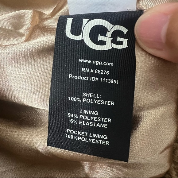 Ugg Women’s Frankie Sherpa Trucker Jacket Chestnut Size Large Minimalist Casual - Picture 11 of 13